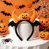 Lightweight Pumpkin Headband Elastic Halloween Head Hoop Festival Cosplay Props Bat Hairband  Teens