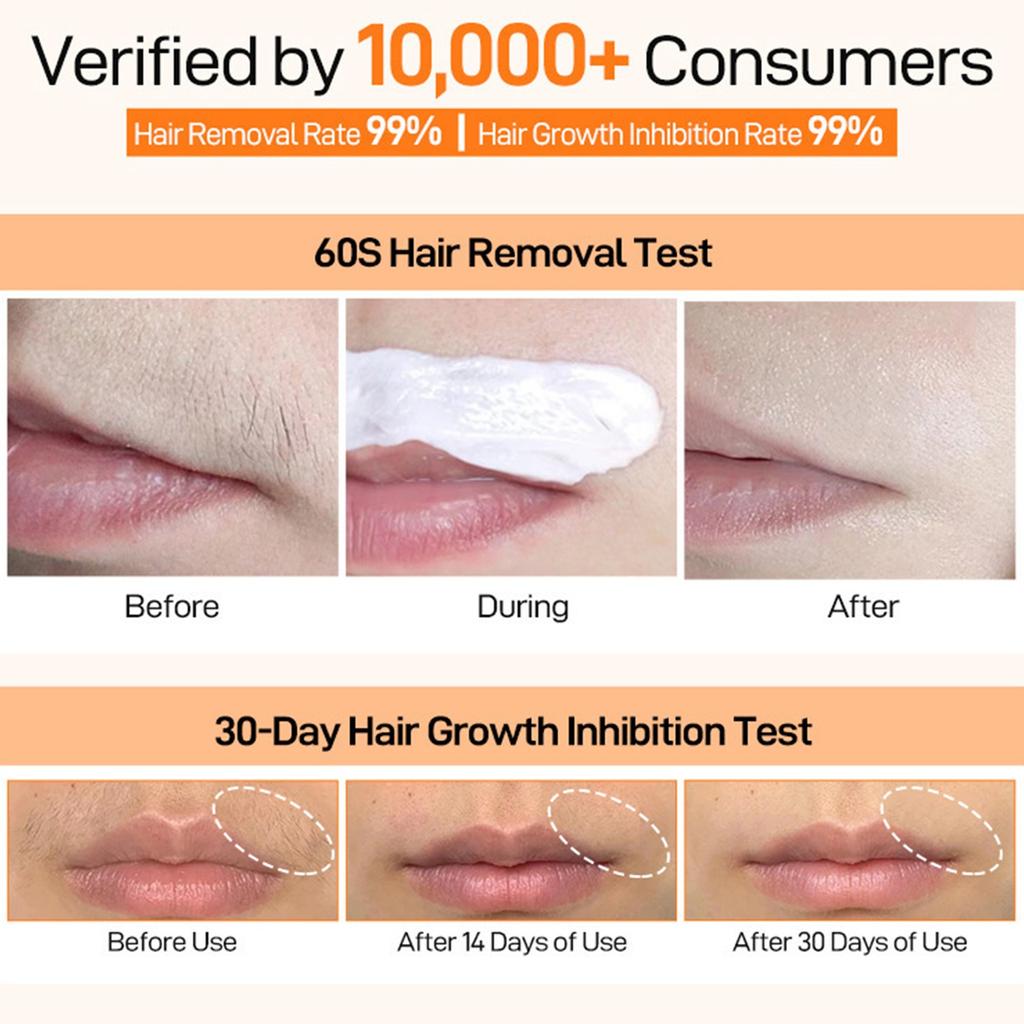 Крем для удаления волос на губах — это мягкое и нераздражающее средство для удаления волос на верхней губе, 20 г