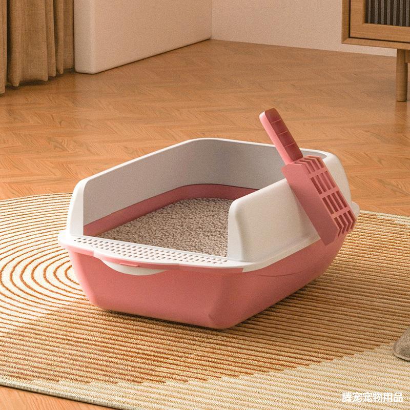 Кошачий лоток Полузакрытый большой кошачий туалет с защитой от брызг, лоток для кошачьих фекалий с защитой от запаха и песка, принадлежности для кошачьего лотка