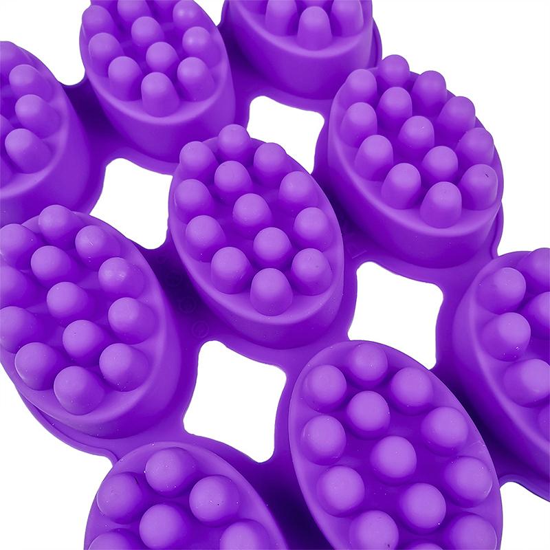 3D силиконовая форма для мыла, массажная форма, инструмент для изготовления мыла, овальная форма для спа-мыла, аксессуары для поделок