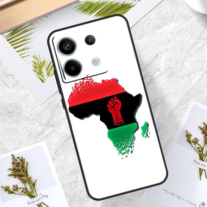 Africa Map Case For Xiaomi Redmi Note 14 Pro 12 11 10 13 15 Pro Plus Redmi 15 14C 10C 12C 13C 15C Cover