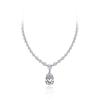 Gica Gema High Carbon Diamond Necklaces 925 Sterling Silver Water Drop Pendant Unique Design Romantic Fine Jewelry Wedding Party Gifts New Trend