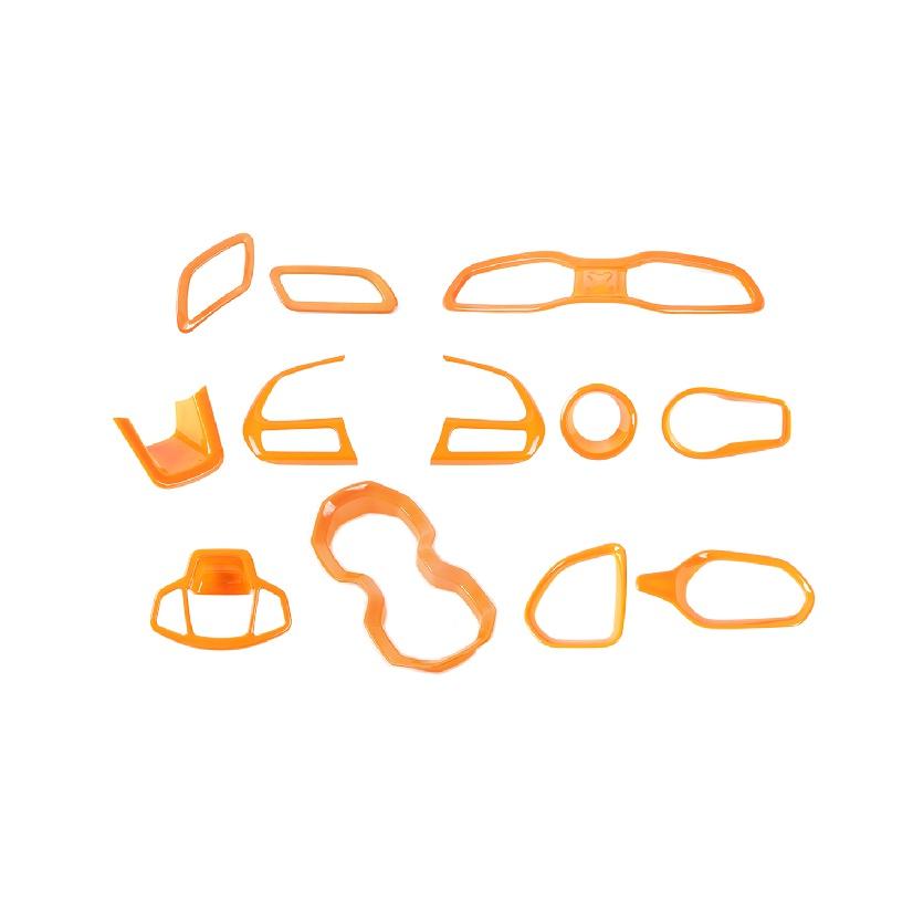 12 шт. ABS красный автомобильный декоративный чехол отделка наклейки аксессуары для Jeep Renegade 2016 2017 2018