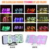 Digital Table Clock Time Alarm Clock LED Wall Clock With 115 Colors Remote Control Digital Watch Night Light Magic Desktop