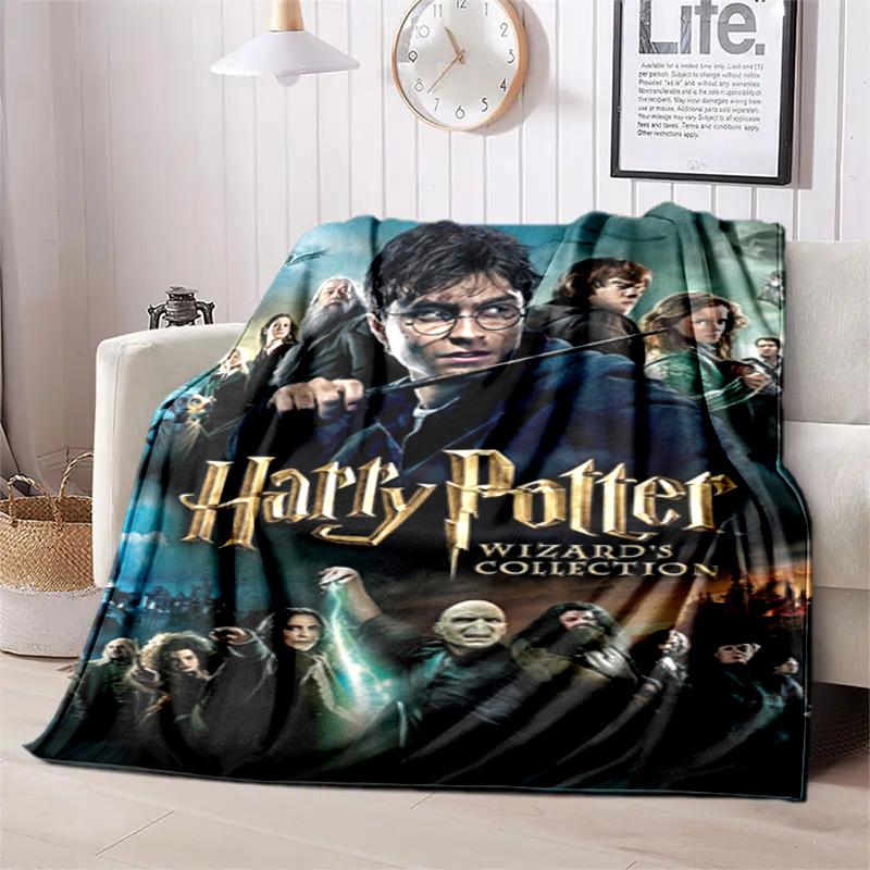 1PC science fiction themed Harry Potter printed blanket, all season lightweight home office outdoor nap multifunctional blanket