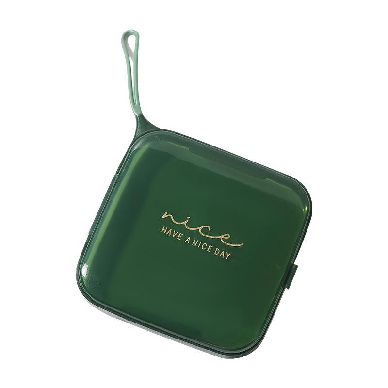 Квадратная коробка для маски, новая креативная портативная коробка для хранения пылезащитной маски, противообрастающая крышка, пластиковый зажим для временного хранения