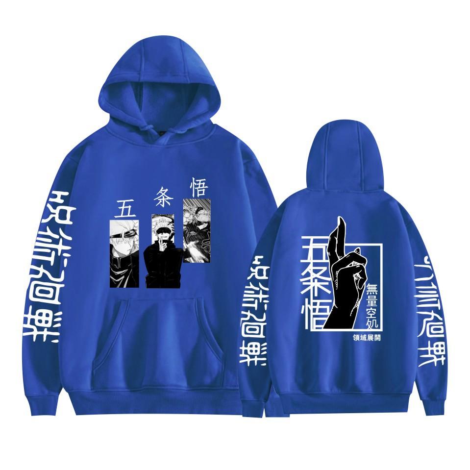 Аниме джудзюцу кайсен толстовка Gojo Satoru Harajuk толстовка мужская уличная мода повседневная одежда весна-осень
