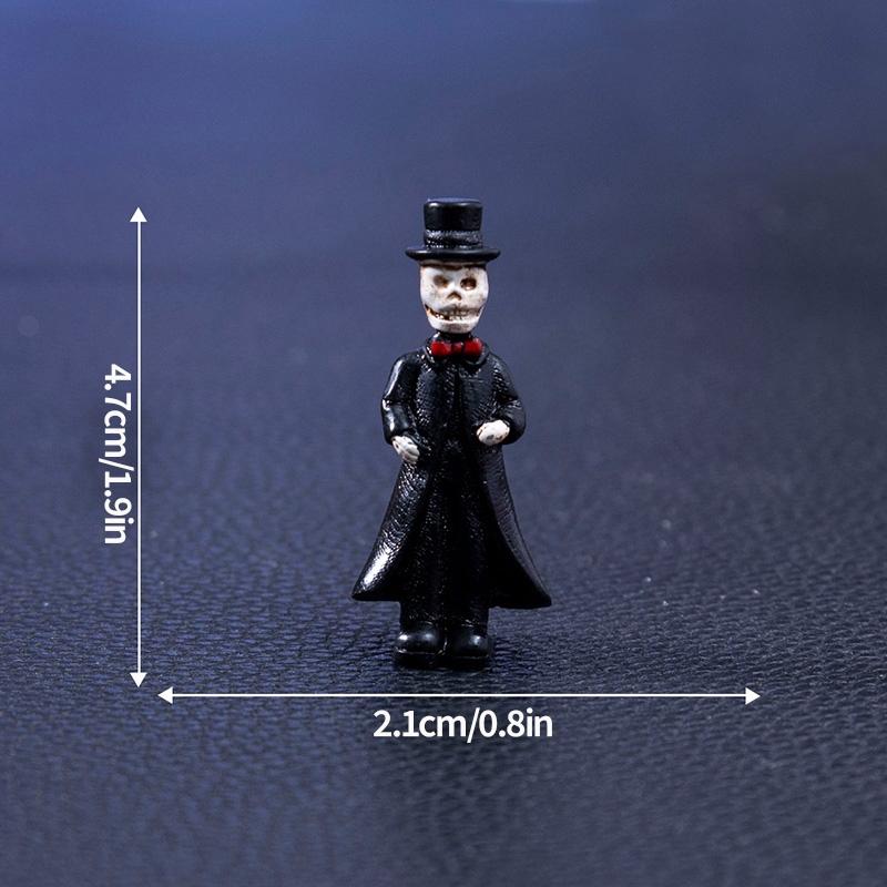 Halloween Decorations Skull Bat Mini Figurines Ornament Desktop Landscape Figurine Decoration