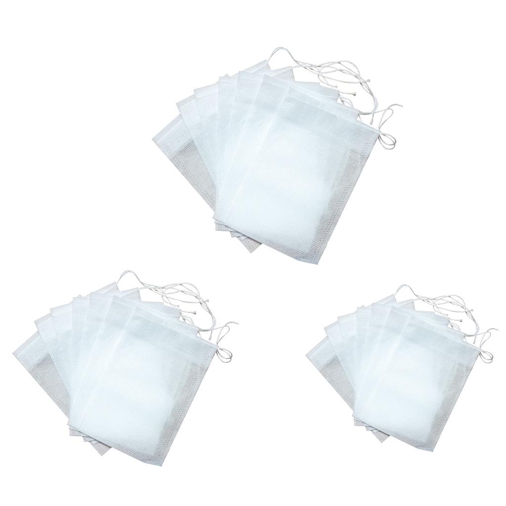 100pcs Empty Tea Bags with Drawstring Perfect for Brewing Teas and Spices Versatile Bags for Loose Tea Spices and More