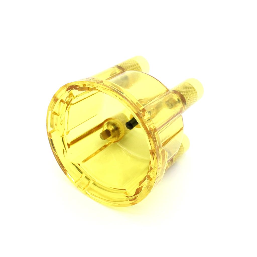 Transparent Distributor Cap Replacement for VW Dune Buggy Bug Ghia Baja Bus, Yellow