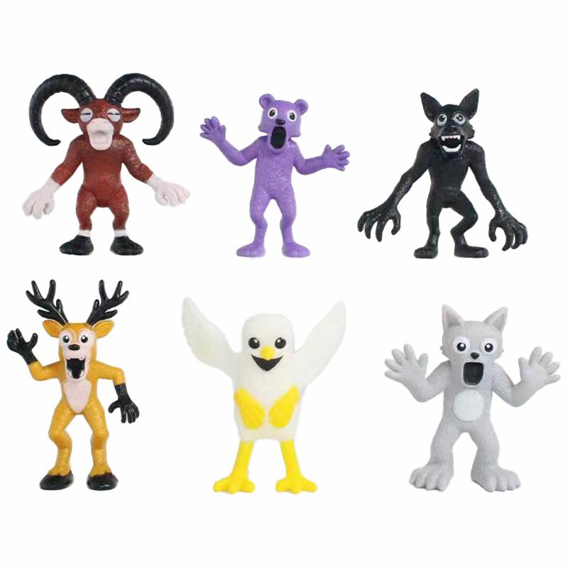 99 ночей в лесу Фигурки Фигурки Фигурка Цапля Коза Волк Олень 99 ночей в лесу Фигурка Пластиковые игрушки Подарки