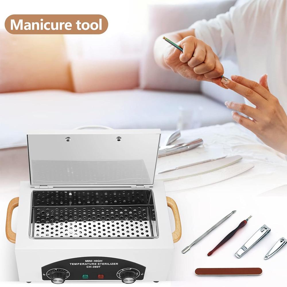 LINMANDA High Temperature Sterilizer 300W Nail Tool Sterilizer Dry Heat Sterilizer 1.5L Salon Equipment for Metal Tools