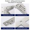 10Pcs 90° Right Angle Angle Bracket Flat Fastener Corner Bracket  Hardware Accessory