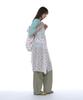 Partimento Woman Floral Pleated Sheer Midi Dress_White