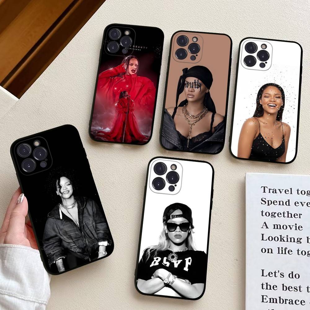 Чехол для телефона Rihanna для iPhone 17 16 14 15 13 12 11 Pro Max Plus Силиконовый Мягкий Чехол