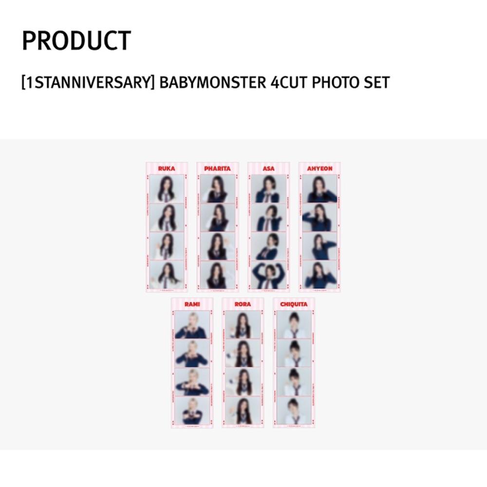 BABYMONSTER 1-я ГОДОВЩИНА 4Cut Фото Набор