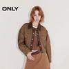 ONLY Women's 2025 Spring Casual Retro Patchwork Lapel Short Loose Jacket