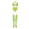 Two-piece bodysuit with crop top and stockings XL/XXXXL Ouch! by shots