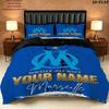 Custom Om Bedding Quilt Set Quilt Cover Pillowcase Home Decoration Birthday Gift (1 * duvet cover + 2 * pillowcase, without core)