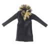 PU Leather Doll Clothes Handmade Outfit Overcoat  For 11.5 Inch 30cm Dolls/for 1/6 Bjd Dolls