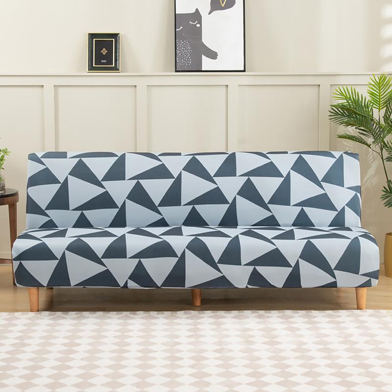 Чехол на футон без рукавов с цветочным принтом, эластичный чехол на диван-кровать, защитник мебели без подлокотников с эластичным низом, 1 шт.