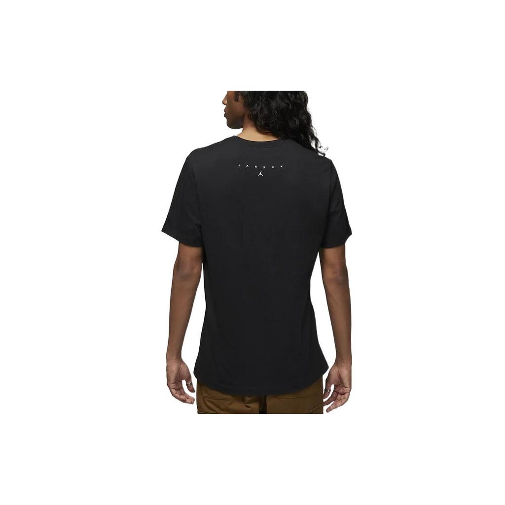 Jordan T Shirts Men's Black Crew Neck Moderate DV1429-010