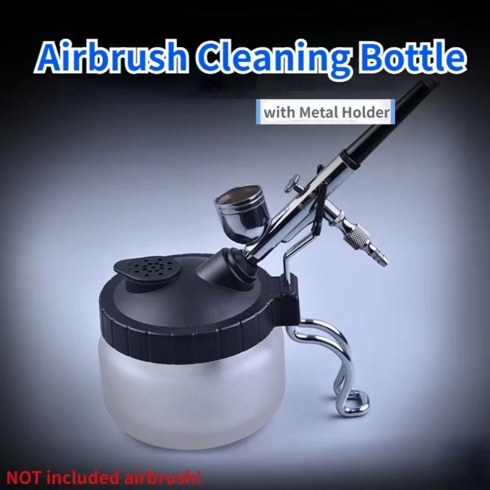 With Airbrush Hanger Spray Pen Cleaning Pot Metal Handle Waste Liquid Collector  Model Building