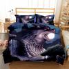 Комплект постельного белья с 3D-принтом «Викинг Волк Татуировка Дракон Руна» Пододеяльники Наволочки Цельный стеганый плед Комплекты постельного белья Постельное белье K351