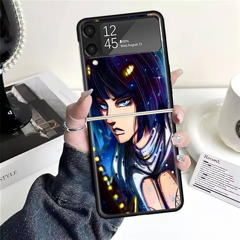 Приключения ДжоДжо Бруно Буччеллати Чехлы Для Samsung Galaxy Z Flip 4 5 6 7 3 Z Flip7 Flip6 Flip4 Flip5 Flip3 5G Жесткий Ударопрочный Забавный