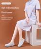 Женские летние нескользящие туфли для медсестер: Удобная, дышащая, мягкая и на плоской подошве медицинская обувь из натуральной кожи
