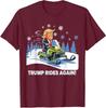 Funny Trump Rides Again Snowmobile Fun Winter Humor Unisex T-Shirt