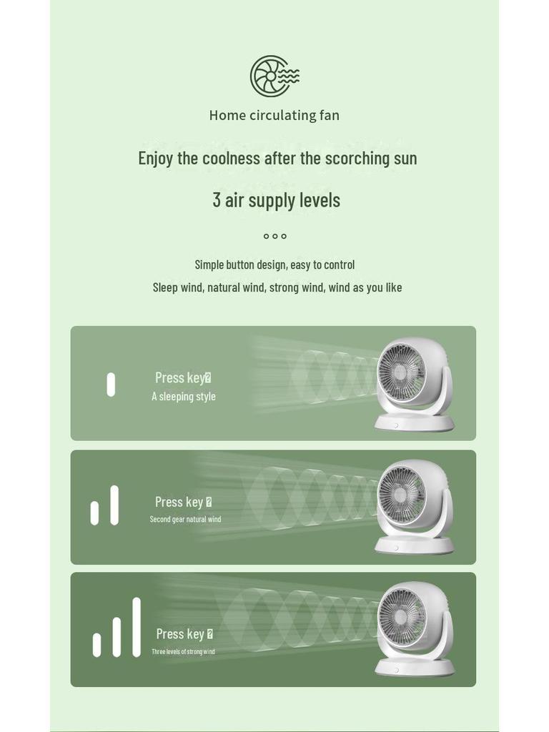 USB Electric Desktop Fan: Home, Office, Dorm, Strong Wind, Summer Circulation.