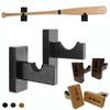 2Pcs with Screws Hockey Stick Stand Display Rack Bracket Wall Mount Hanger Baseball Bat Holder