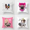 45x45 см новая мультяшная серия «Собачьи бои», наволочка для дивана, офисное сиденье, автомобильная подушка, креативный орнамент, украшение дома