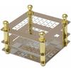 Incense Holder, for Buddhist Altars and Buddhist Accessories, Ashless, Residual Ashes, Silver, Approx. 5 X 5 X 3.7 Cm, FIN-743