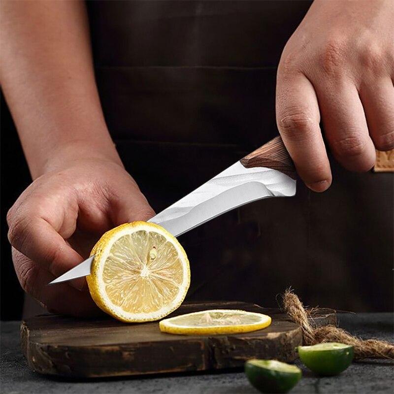 5Cr15Mov Stainless Steel Boning Knife Butcher Knife Household Slicing Knife Meat Cleaver Fruit Knife Outdoor Knife