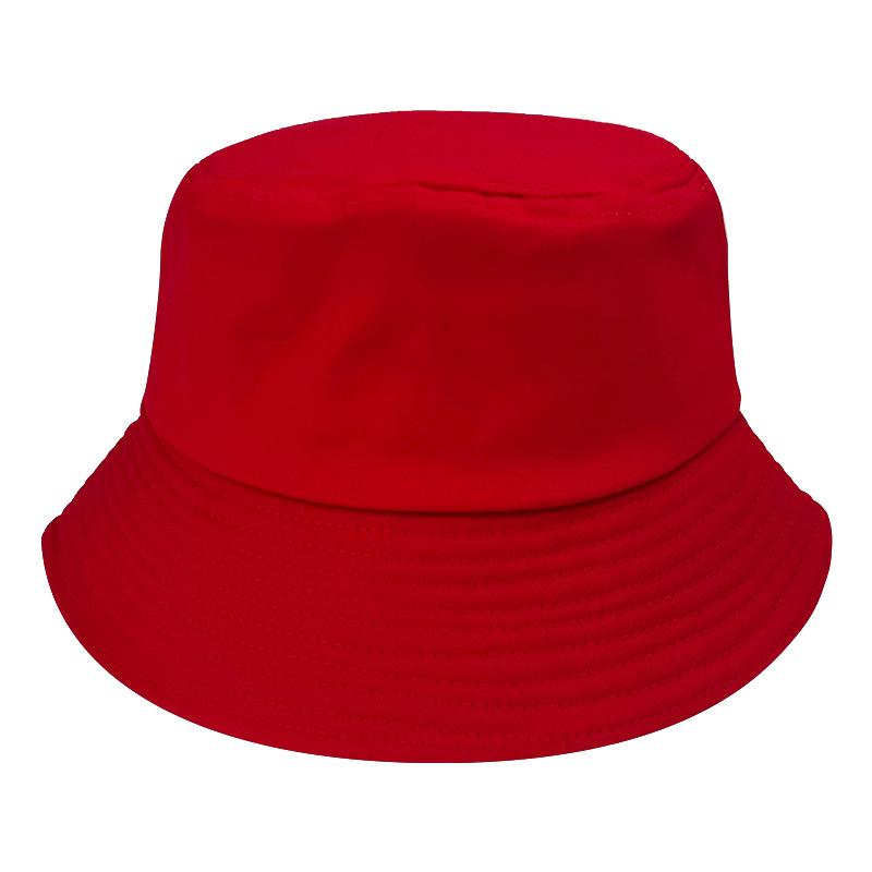 Unisex Cotton Bucket Hats Summer Foldable Sunscreen Panama Hat Solid Color Hip Hop Wide Brim Beach UV Protection Fisherman Hat