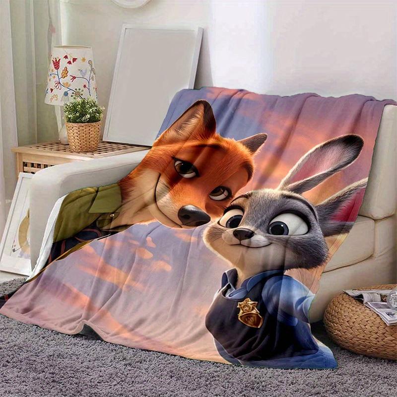 1 шт., Персонажи мультфильма Зверополис Домашний Декор Плед Идеально подходит для Дивана, Кушетки, Кровати, Путешествий, Кемпинга, Автомобиля, Пляжа, Офиса Дневной Сон Мягкий Плед Подарок