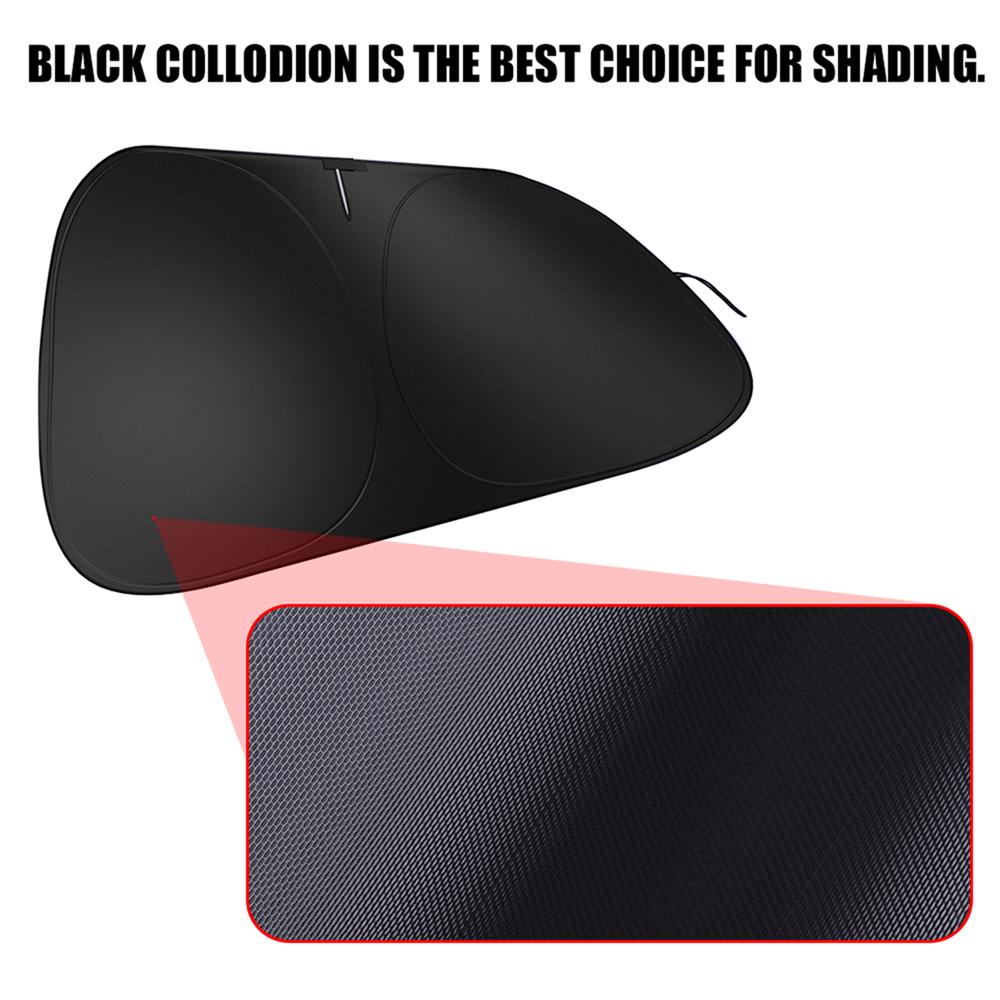 AKC1 Foldable Car Windshield Sun Shade Umbrella Auto Sunshade Curtain for Ford Mustang Fiesta Focus Taurus Escape Kuga Explorer ST RS