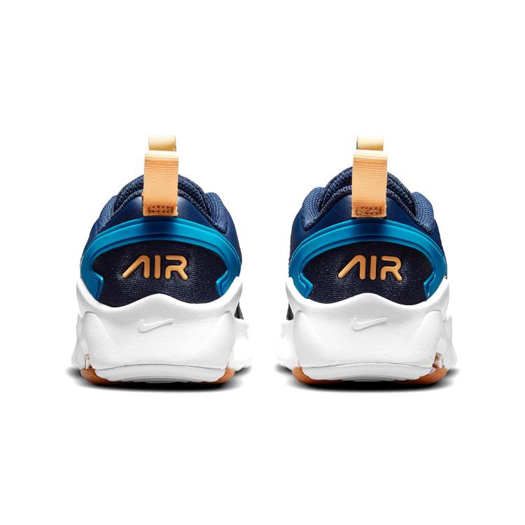 Nike Air Max Bolt Тканевые Спортивные Низкие Детские Повседневные Кроссовки Сине-Абрикосовые Для Детей Возрастом 3-7 Лет CW1627-401