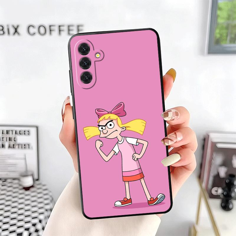 Мультяшный чехол для телефона Хей Арнольд Хельга Мягкий для Samsung A17 A37 A57 A16 A26 A36 A56 A15 A25 A35 A55 A14 A24 A34 A54 A13 A23 A33 A53