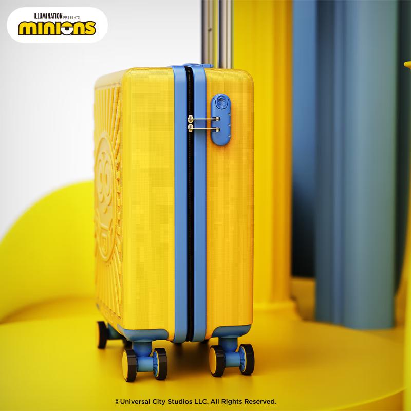 Minions Big Eye Banana Series 20-inch Embossed Luggage