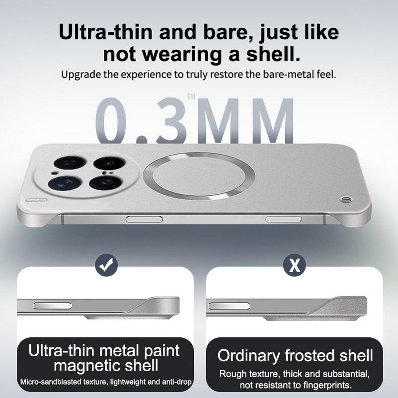 Тонкая рамка Магнитный чехол Magsafe для VIVO X300 Pro vivo x300 X200 Ultra X200s x200 Pro FE X100 Pro Защитная крышка для камеры