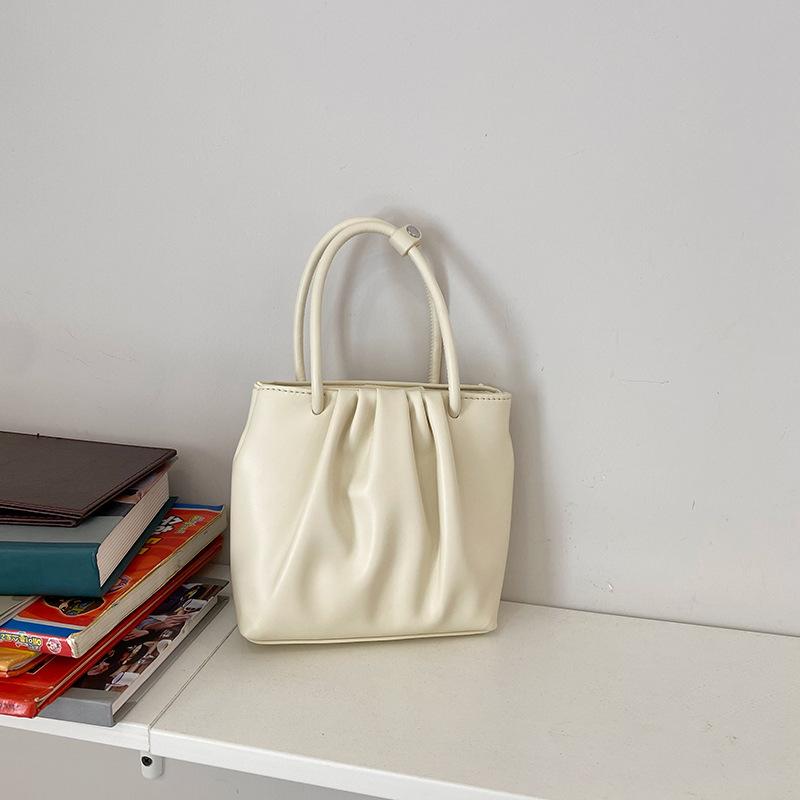 Квадратная плиссированная универсальная маленькая сумка женская весенне-летняя новая мягкая портативная повседневная на плечо сумка-мессенджер тренд