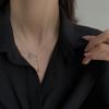 Новое модное элегантное ожерелье с черной камелией для женщин, девушек, корейское милое цветочное ожерелье, вечеринка, циркониевые аксессуары