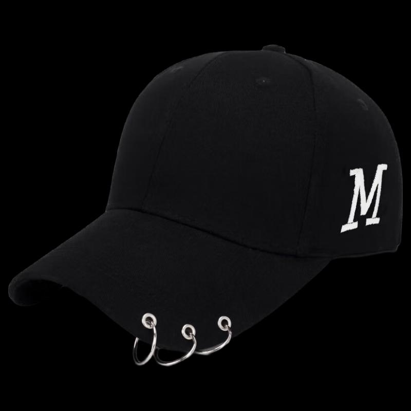 Бейсболка ZHENYUEQI с логотипом M и декоративным кольцом