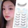 Korean U-shaped False Eyelashes Zhang Yuanying False Eyelashes Natural Wispy Soft V Shaped Lash Extension Comic Eye Clear Band