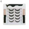 1 Set Magnetic Eyelashes with Eyeliner Tweezer Natural Looking Magnetic Fake Lashes with Applicator Tool Women Girls Eye Makeup Tools