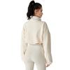 Womens Winter Fleece Jacket Stand Collar Long Sleeve Zip-Up Oversized Casual Coat