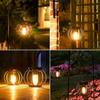 Solar Lantern Led Light Garden Lights Outdoor Waterproof Sensor Lamps Warm White Retro Iron Art Vintage Yard Decoraiton Lighting